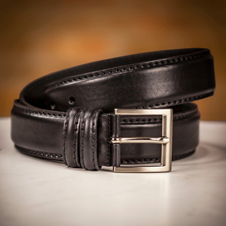 Ibex Ibex Stitched Edge Heavy Full Grain Belt - Black