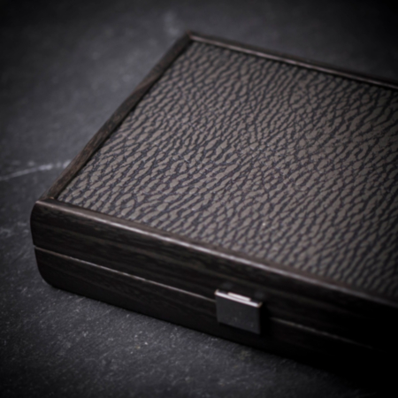 Manopoulos Manopoulos Wood and Leatherette Playing Card Gift Box