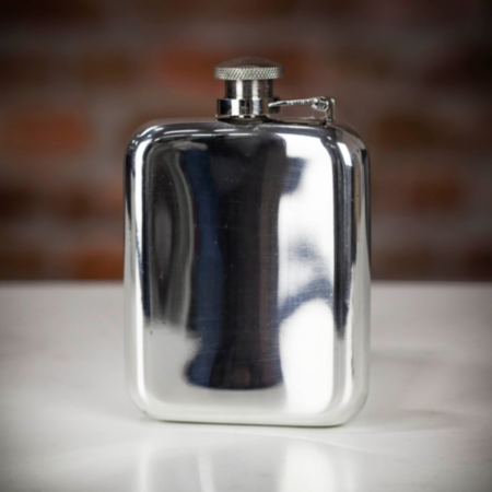 English Pewter Co English Pewter Co Victorian Pewter Cap Top Hip Flask - 6oz